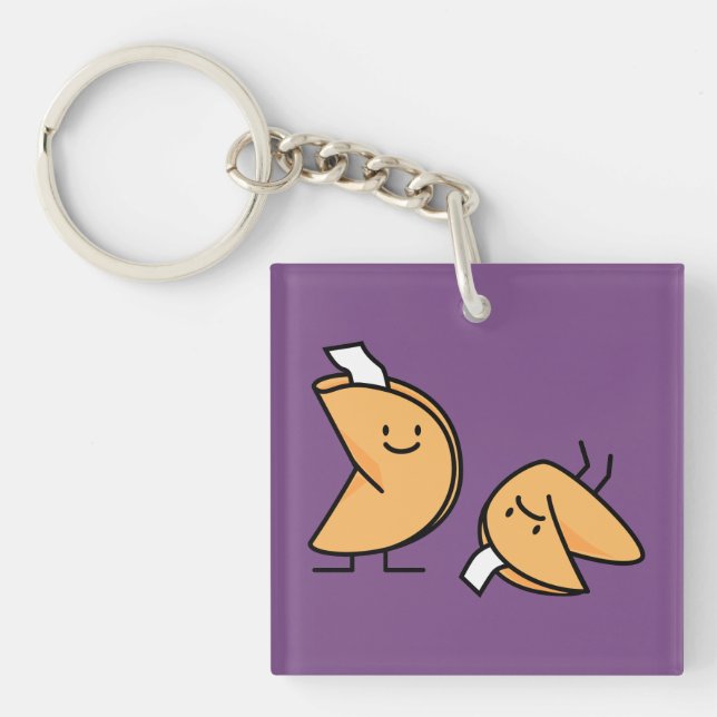 Llavero Postre dulce chino curruscante de la galleta de la (Frente)