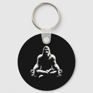 Llavero Postura de Yoga de Pie Grande Meditación Sasquatch