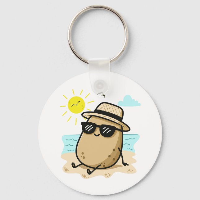 Llavero Potato On The Beach Summer Vibes (Anverso)