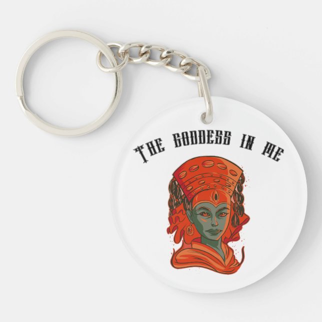 Llavero Potenciando a la diosa arte Fortaleza espiritual f (Frente)