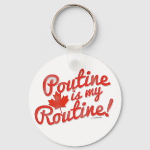 Llavero Poutine es mi Rutina