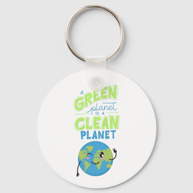 Llavero Powered by Green: Thrive with Nature" (Anverso)
