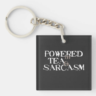 Llavero Powered by Tea & Sarcasm