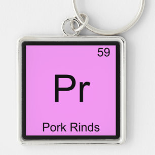 Llavero Pr - Carreras De Cerdo Divertido Elemento Químico 