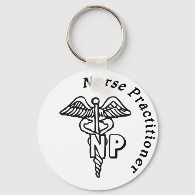 LLAVERO PRACTICADOR DE ENFERMERA DE LOGO NP CADUCEUS (Anverso)