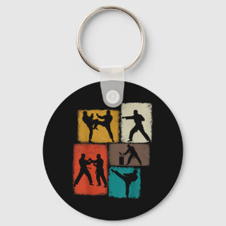 Llavero Practicante de Taekwondo Collage Hombres Niños Ent