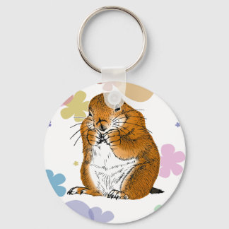 Llavero prairie dog which stands