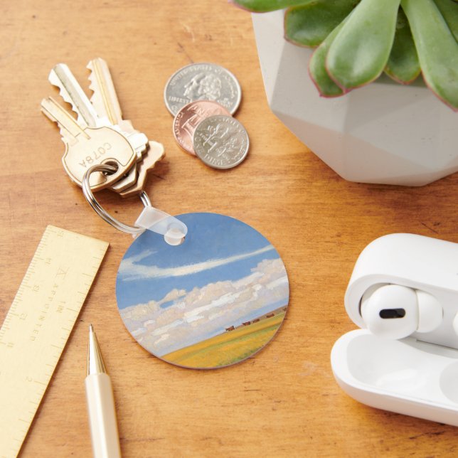 Llavero Prairie tras tormenta de Maynard Dixon, arte vinta (Escritorio )