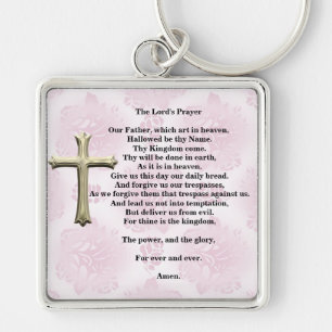 Llavero Prayer del señor (rosa)