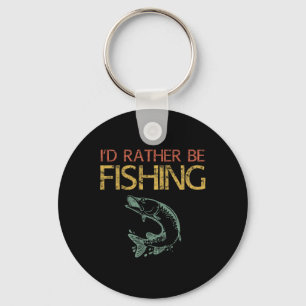 Llavero Preferiría Estar Pescando Camiseta de Pescador 1 