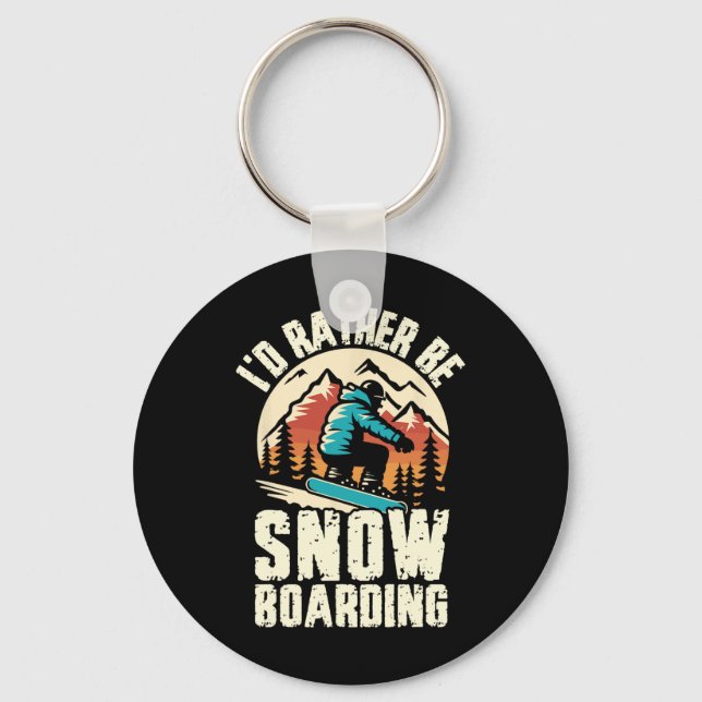 Llavero Preferiría Estar Snowboard Snowboard Adventure Win (Anverso)