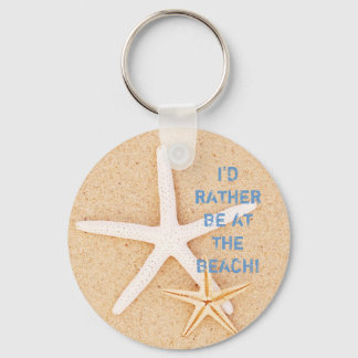 Llavero Preferiría Ser... Keychain de la playa