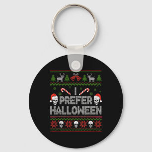 Llavero Prefiero a los Navidades de Halloween Sweater Grac