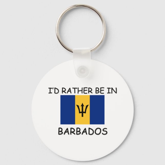 Llavero Prefiero estar en Barbados (Anverso)