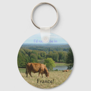 Llavero Prefiero estar en Francia en el anillo de claves