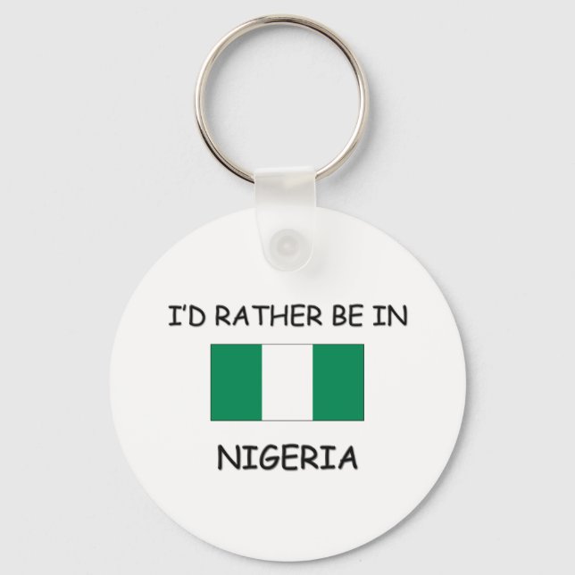 Llavero Prefiero estar en Nigeria (Anverso)