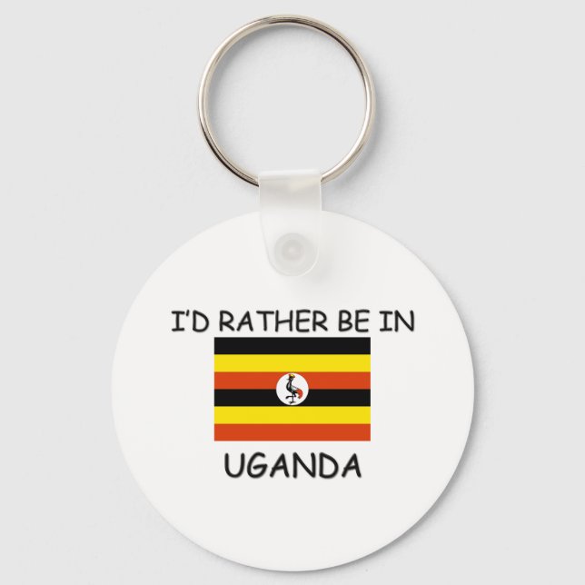 Llavero Prefiero estar en Uganda (Anverso)