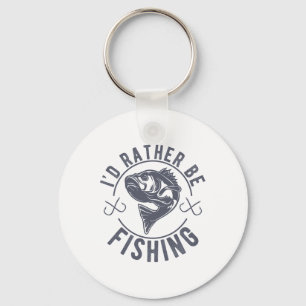 Llavero Prefiero Estar Pescando Pescador Divertido Pesca D