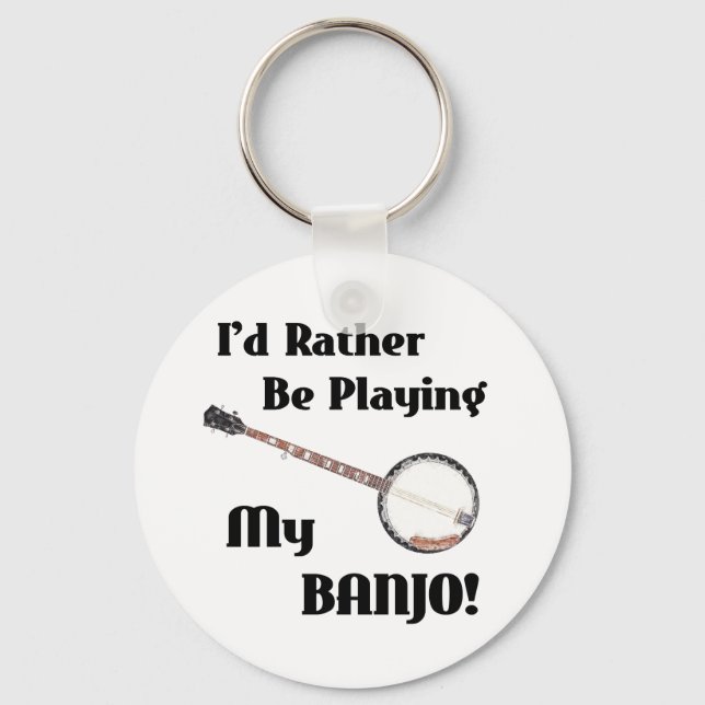 Llavero Prefiero jugar mi banjo (Anverso)