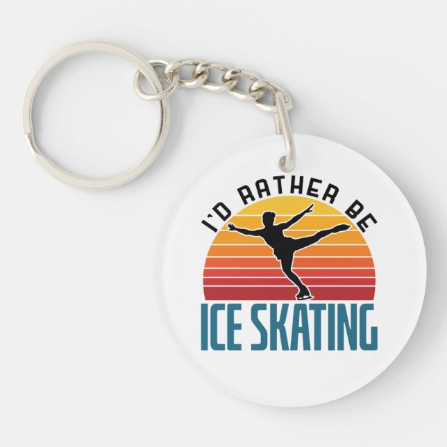 Llavero Prefiero ser patinador artístico (Frente)
