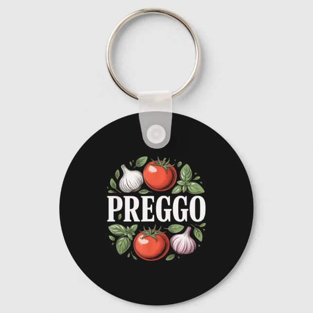 Llavero Pregnancy Announcement Prego Pasta Sauce Funny Pre (Anverso)