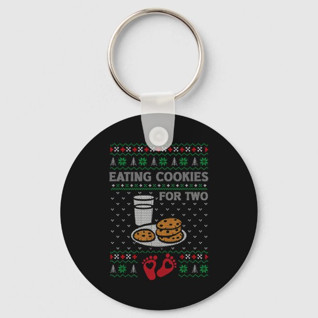 Llavero Pregnancy New Mom Baby Pregnant Christmas Matching (Anverso)