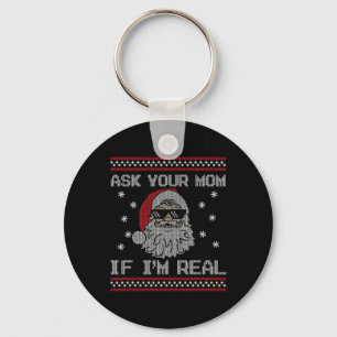 Llavero Pregúntale a tu mamá si soy el verdadero Santa Cla