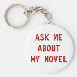 Llavero Pregúntame sobre mi nueva cadena de claves