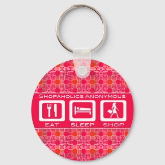 Llavero Premio Pink Funny Shopaholic Eat Sleep Shop
