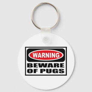 Llavero PREOCUPACIÓN DE LA Cadena DE Llave DE PUGS