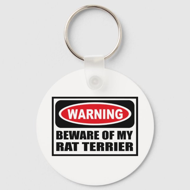 Llavero PREOCUPACIÓN DE MI Cadena DE Llave DE RAT TERRIER (Anverso)