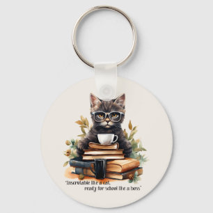 Llavero Preparado Para La Escuela Como Un Jefe