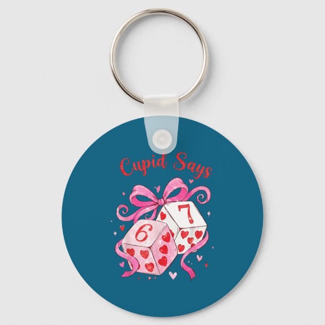 Llavero Preppy 67 Valentine Six Seven Dice 6 7 Men Women K (Anverso)
