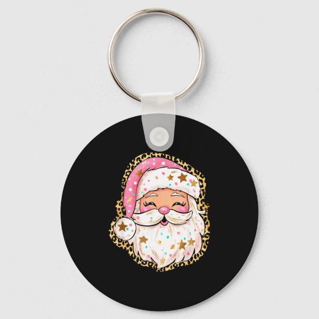 Llavero Preppy Santa - Christmas - Funny Christmas - Happy (Anverso)