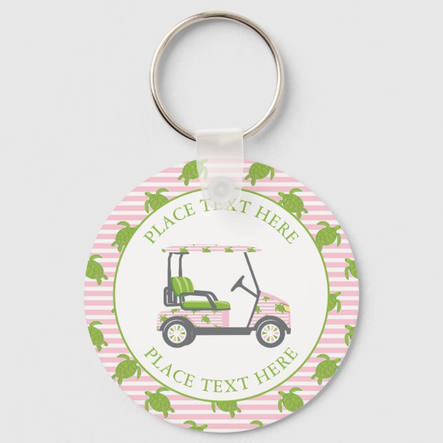 Llavero Preppy Turtles Golf Cart (Anverso)