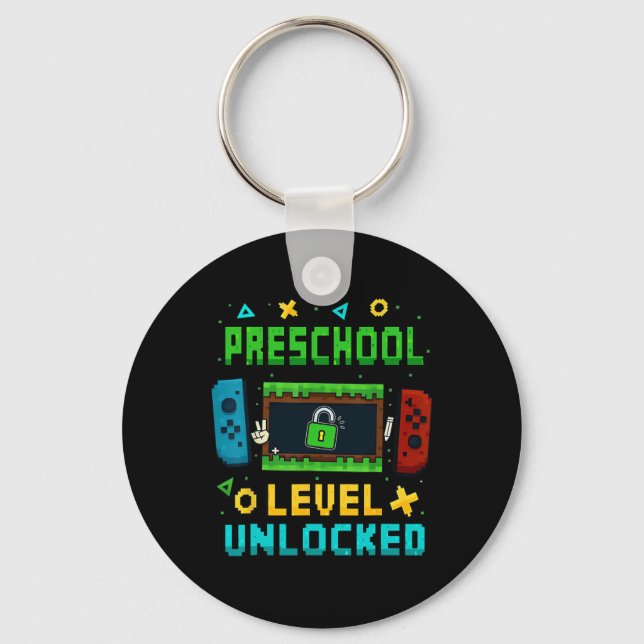 Llavero Preschool Level Unlocked Ck To School Pixel Art Ga (Anverso)