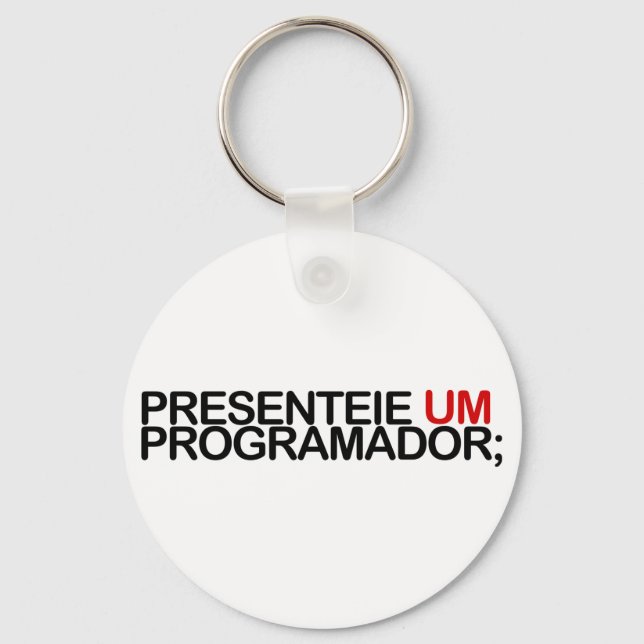 Llavero Presenteie um programador (Anverso)