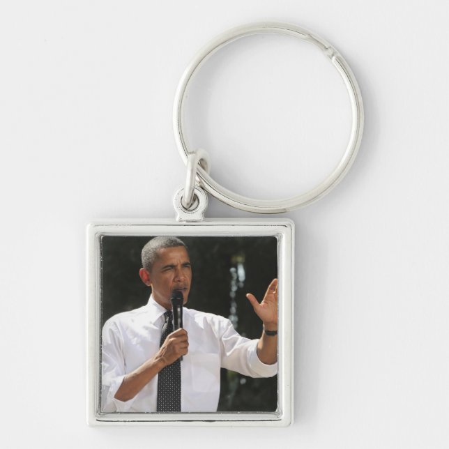 Llavero Presidente Barack contesta a preguntas sobre (Frente)