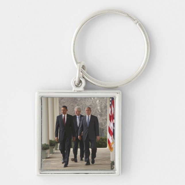 Llavero Presidente Barack Obama y expresidentes (Frente)