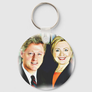 Llavero Presidente Bill Clinton y Presidente Hillary Clint