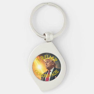 LLAVERO PRESIDENTE DONALD TRUMP EDAD DE ORO