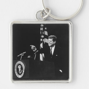 Llavero Presidente estadounidense John Kennedy en conferen