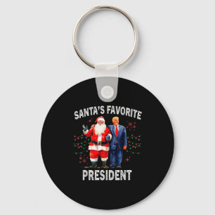 Llavero Presidente favorito de Santa divertido Trump