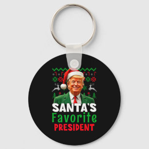 Llavero Presidente favorito de Santa Santa Trump Xmas Navi