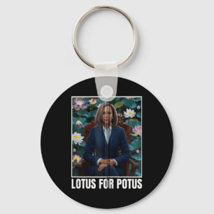 Llavero Presidente Kamala Harris Portrait Lotus Para Potus