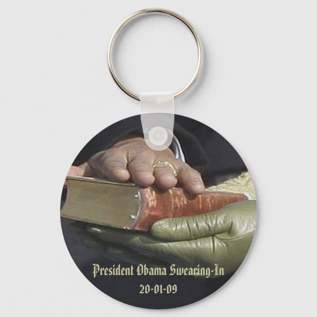 Llavero Presidente Obama Inaugura souvenirs (Anverso)