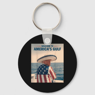 Llavero Presidente Trump América Golfo México Sombrero Ame