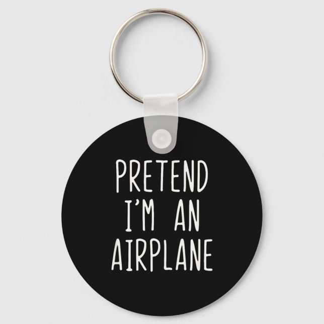 Llavero Pretend I'm An Airplane Costume Halloween Lazy Air (Anverso)