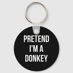 Llavero Pretende que soy un donkey Shirt Adult Costume Hal