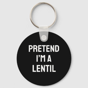 Llavero Pretende que soy un Fiesta de disfraces de lenteja